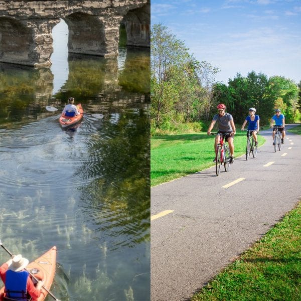 Descente annuelle de kayaks et remontée à vélo