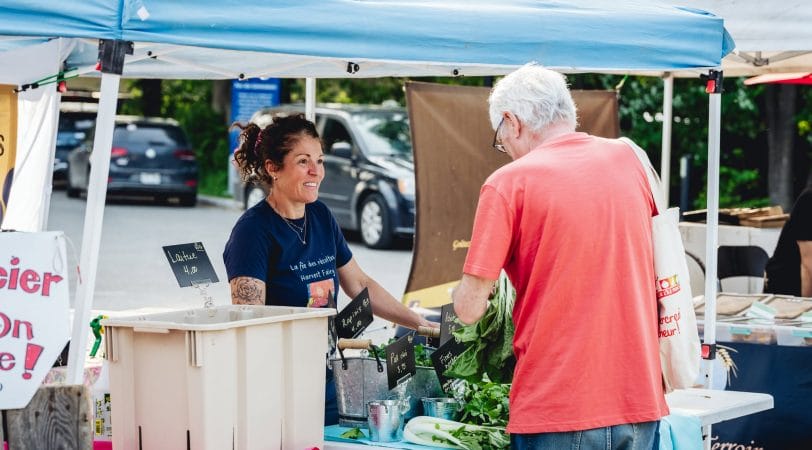 Visiter les marchés fermiers de la région